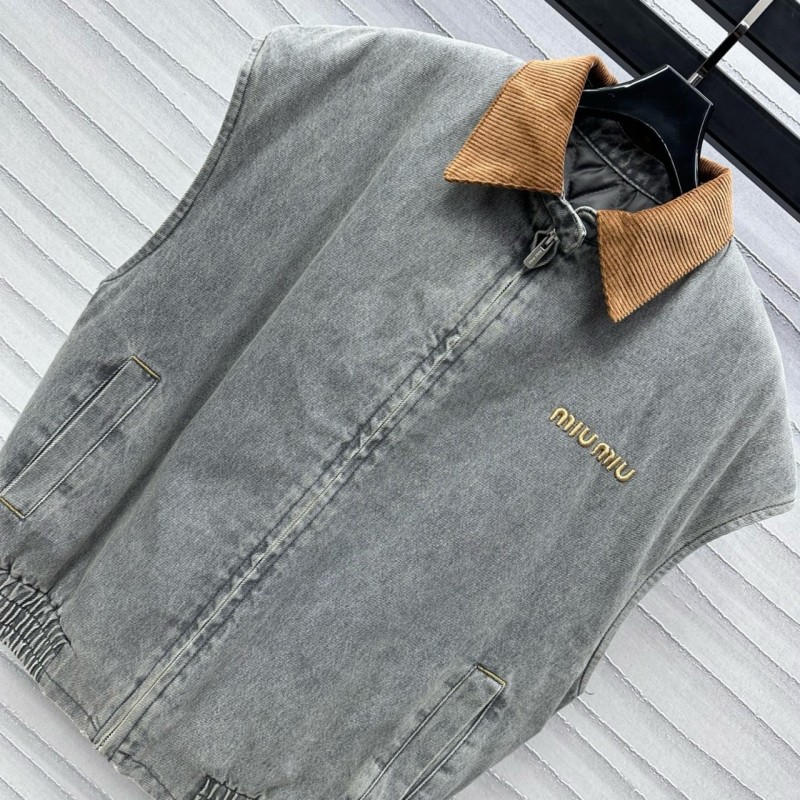 MiuMiu Denim Cotton Vest