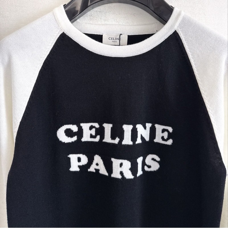 Celine Wool Long Sleeves Tee