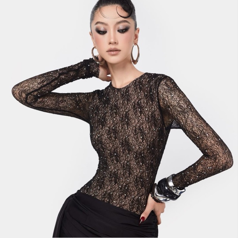 YSL Lace Long Sleeves Tee