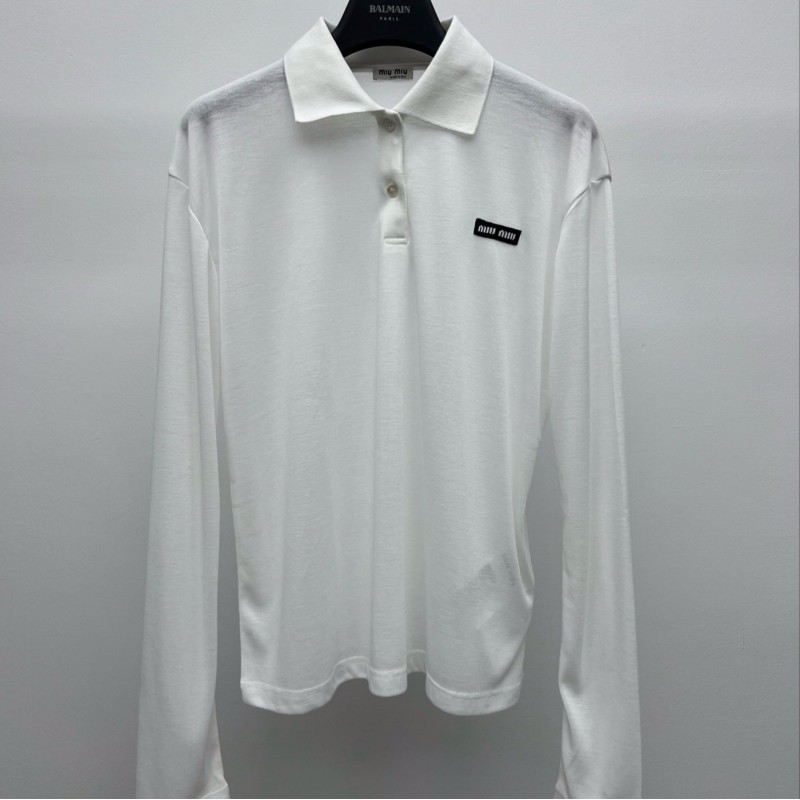 MiuMiu Long Sleeves Polo Tee