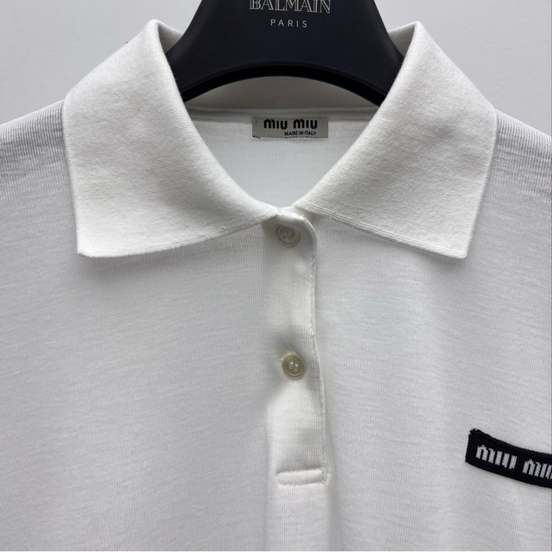 MiuMiu Long Sleeves Polo Tee