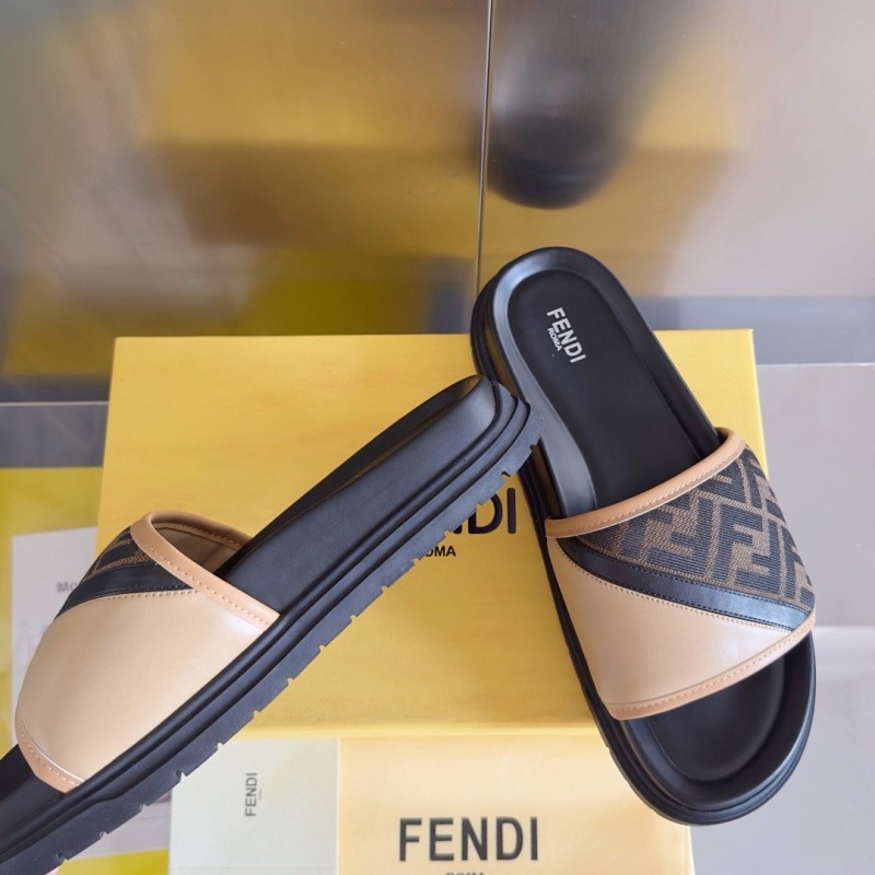 Fendi Diagonal Sandals