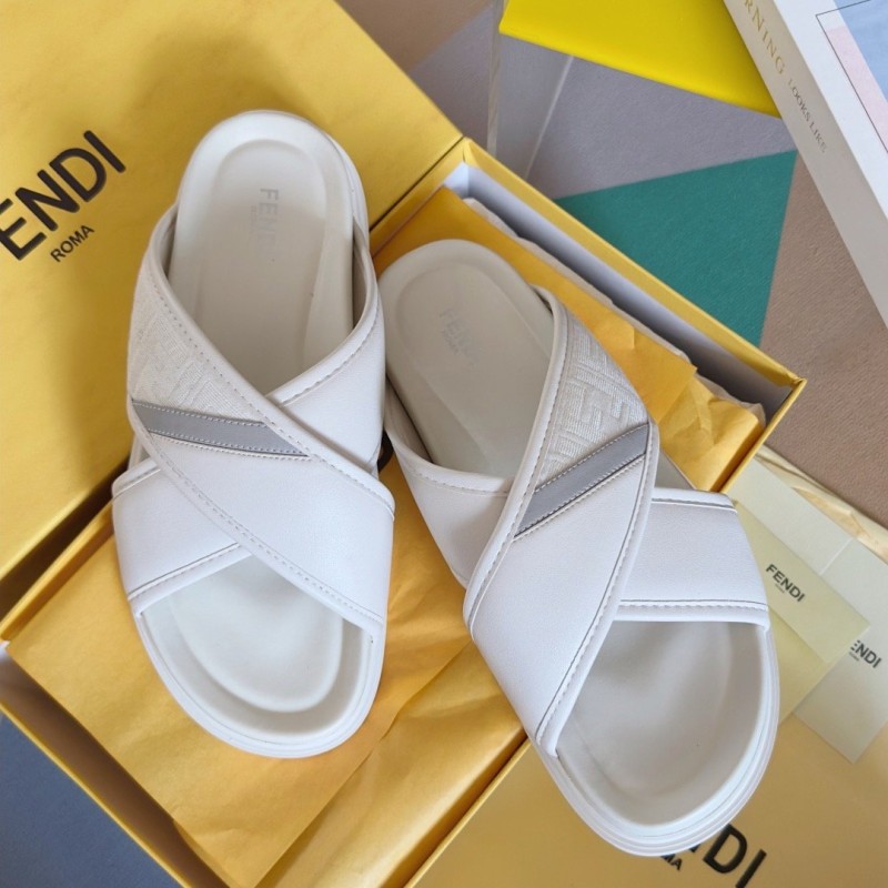 Fendi Diagonal Sandals