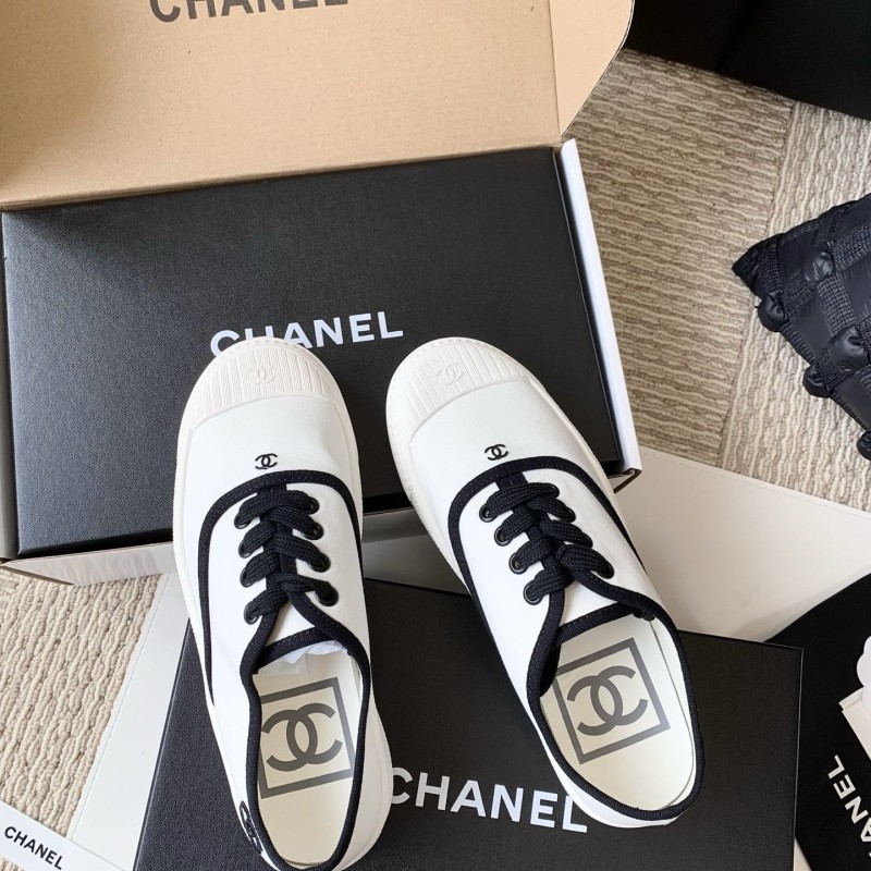 Chanel Canvas Shoes