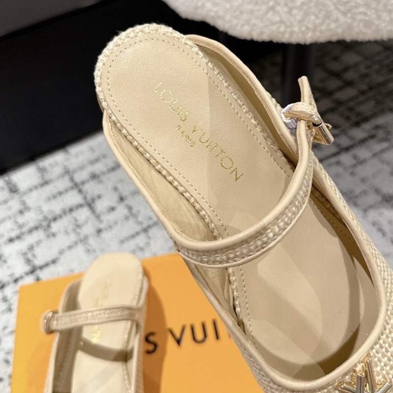 LV Mary Jane Slippers 