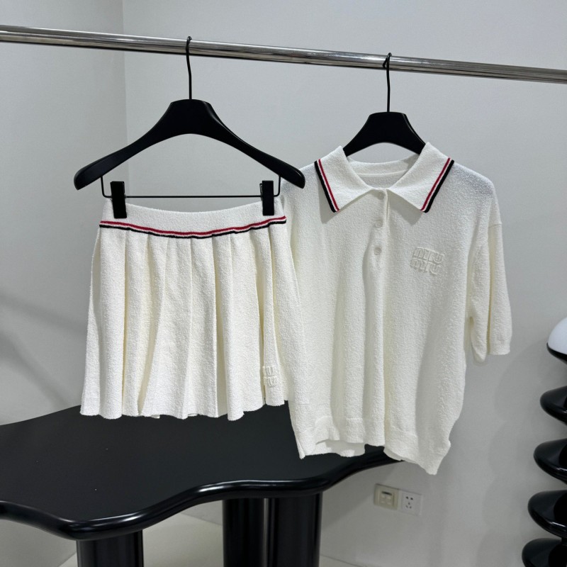 MiuMiu Polo & Skirt Set