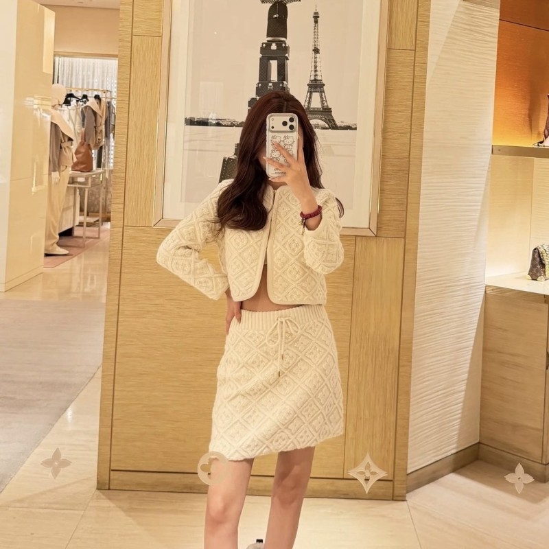 LV Cardigan & Skirt 