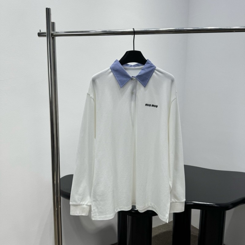 MiuMiu Long Sleeves Polo Tee