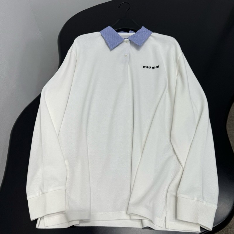 MiuMiu Long Sleeves Polo Tee