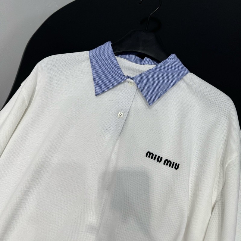 MiuMiu Long Sleeves Polo Tee