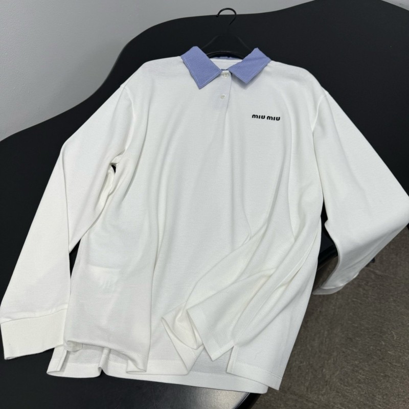 MiuMiu Long Sleeves Polo Tee