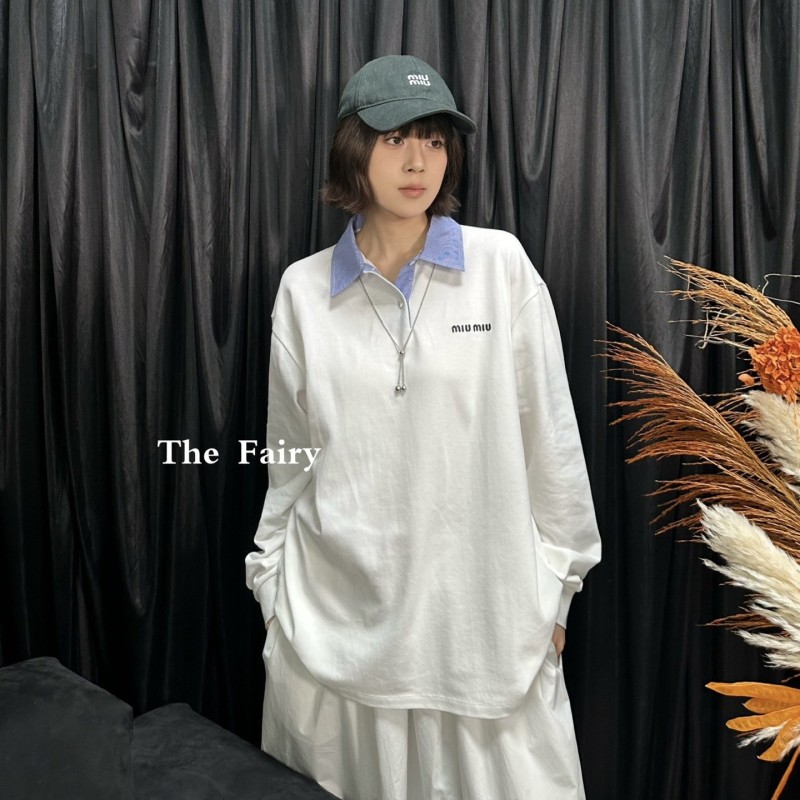 MiuMiu Long Sleeves Polo Tee