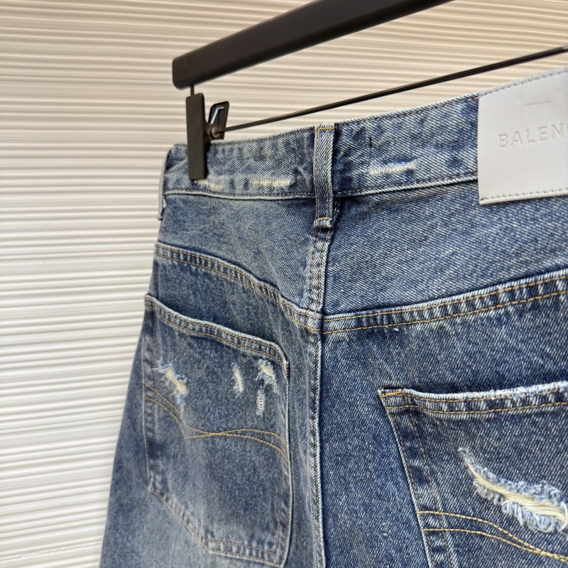 Balenciaga Denim Shorts 
