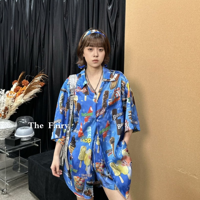 Balenciaga Unisex Shirt / Short Pants 