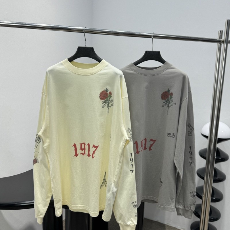 Balenciaga Unisex Long Sleeves Tee
