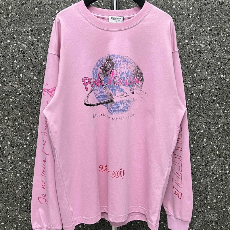 Balenciaga Unisex Long Sleeves Tee