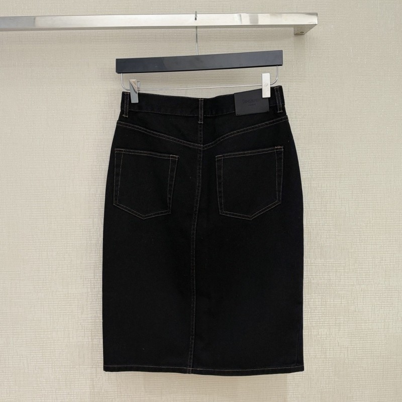 YSL Denim Skirt 