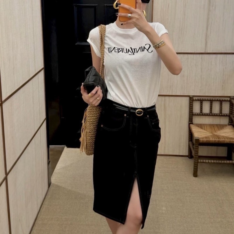 YSL Denim Skirt 