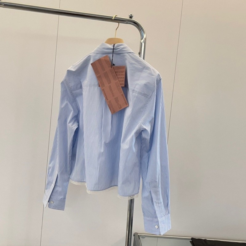 MiuMiu Skirt/Short Pants + Long Sleeves Shirt Set