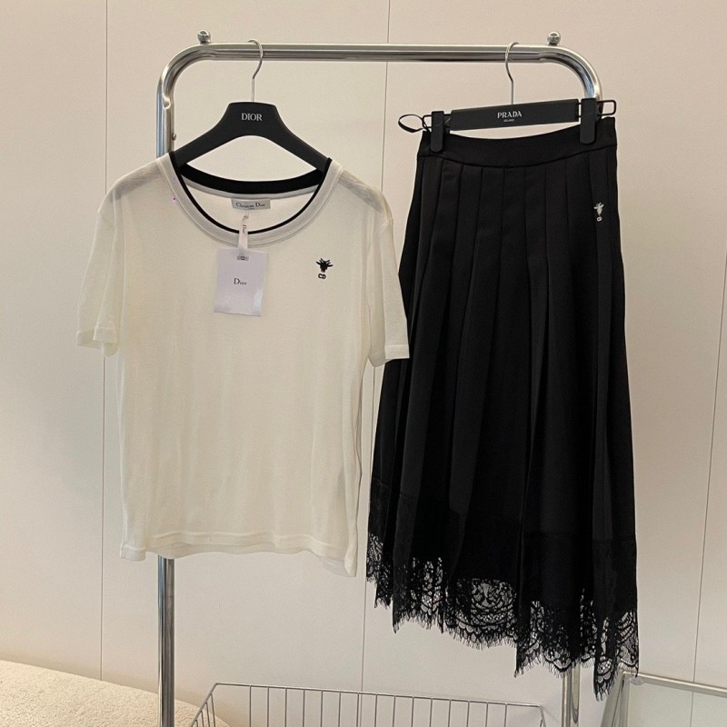 Dior Tee & Long Skirt