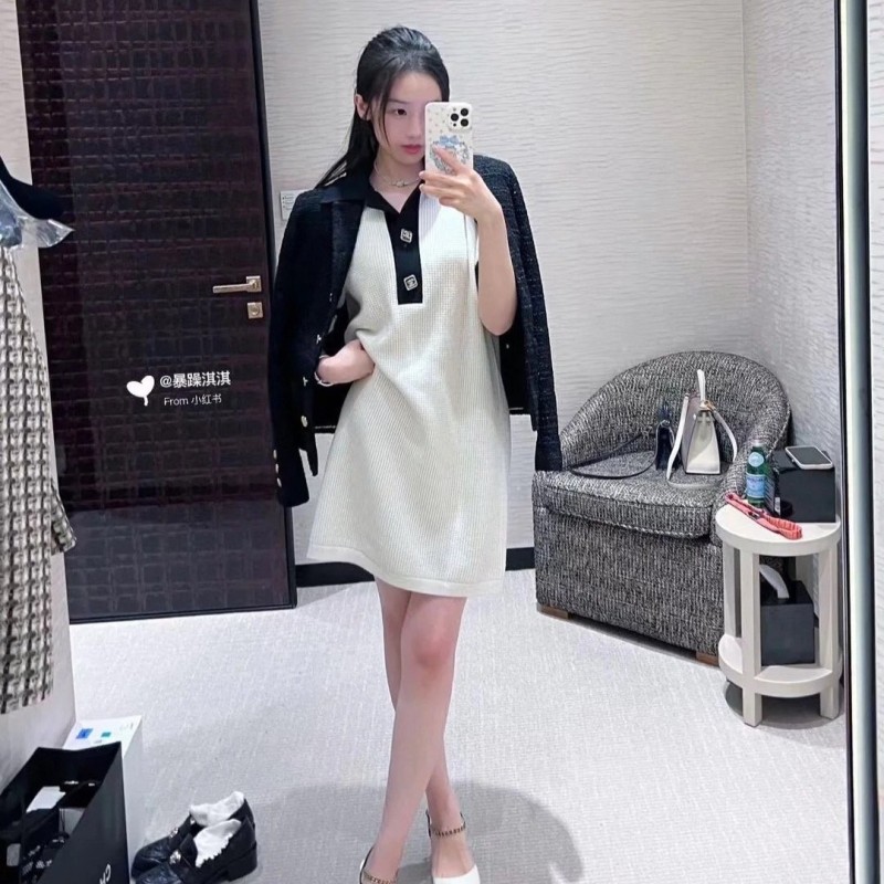 Chanel Knit Shirt Dress